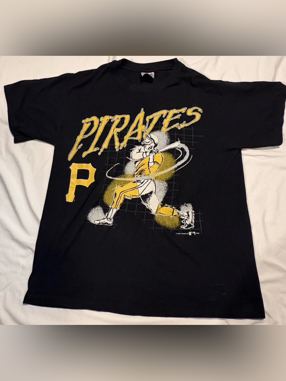 Vintage 1993 MLB Pittsburgh Pirates Hanes Heavyweight T-Shirt Men’s Sz:Medium